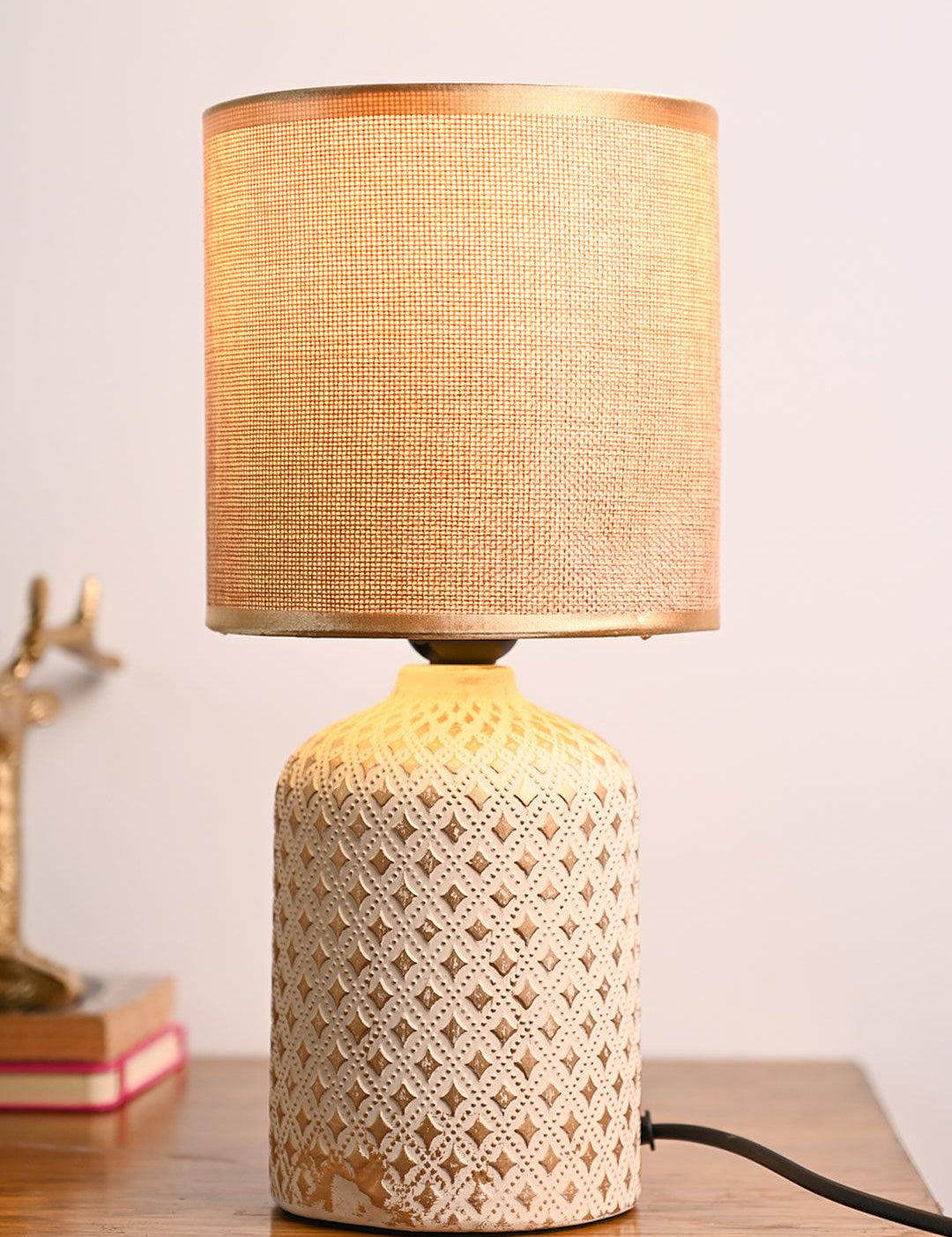 Stylish Brown Shade Table Lamp - MARKET99