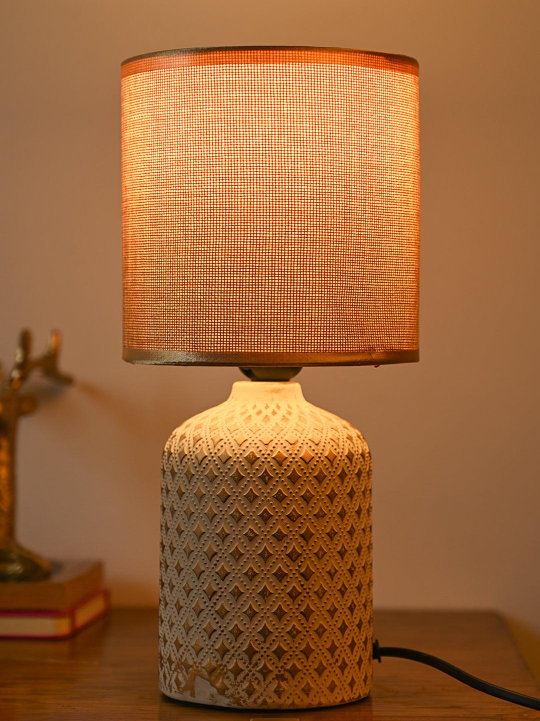 Stylish Brown Shade Table Lamp - MARKET99