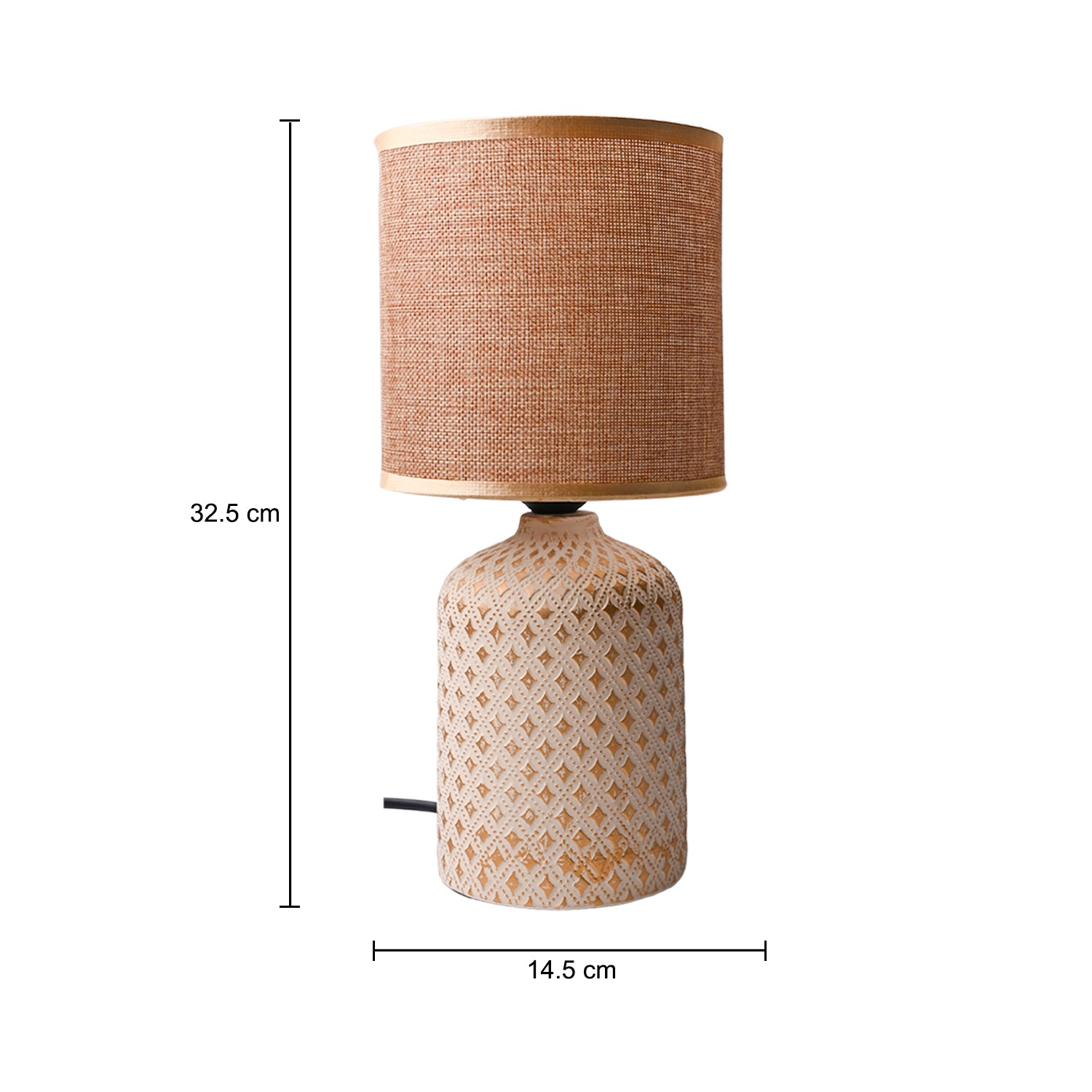 Stylish Brown Shade Table Lamp