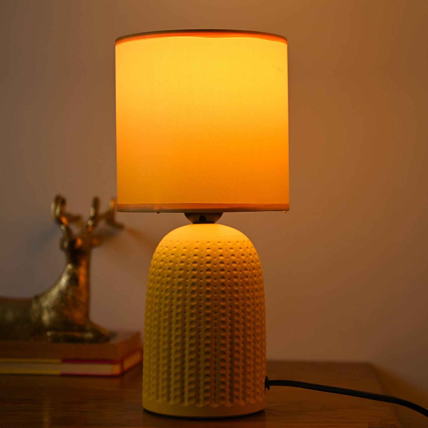 Stylish Light-Yellow Table Lamp