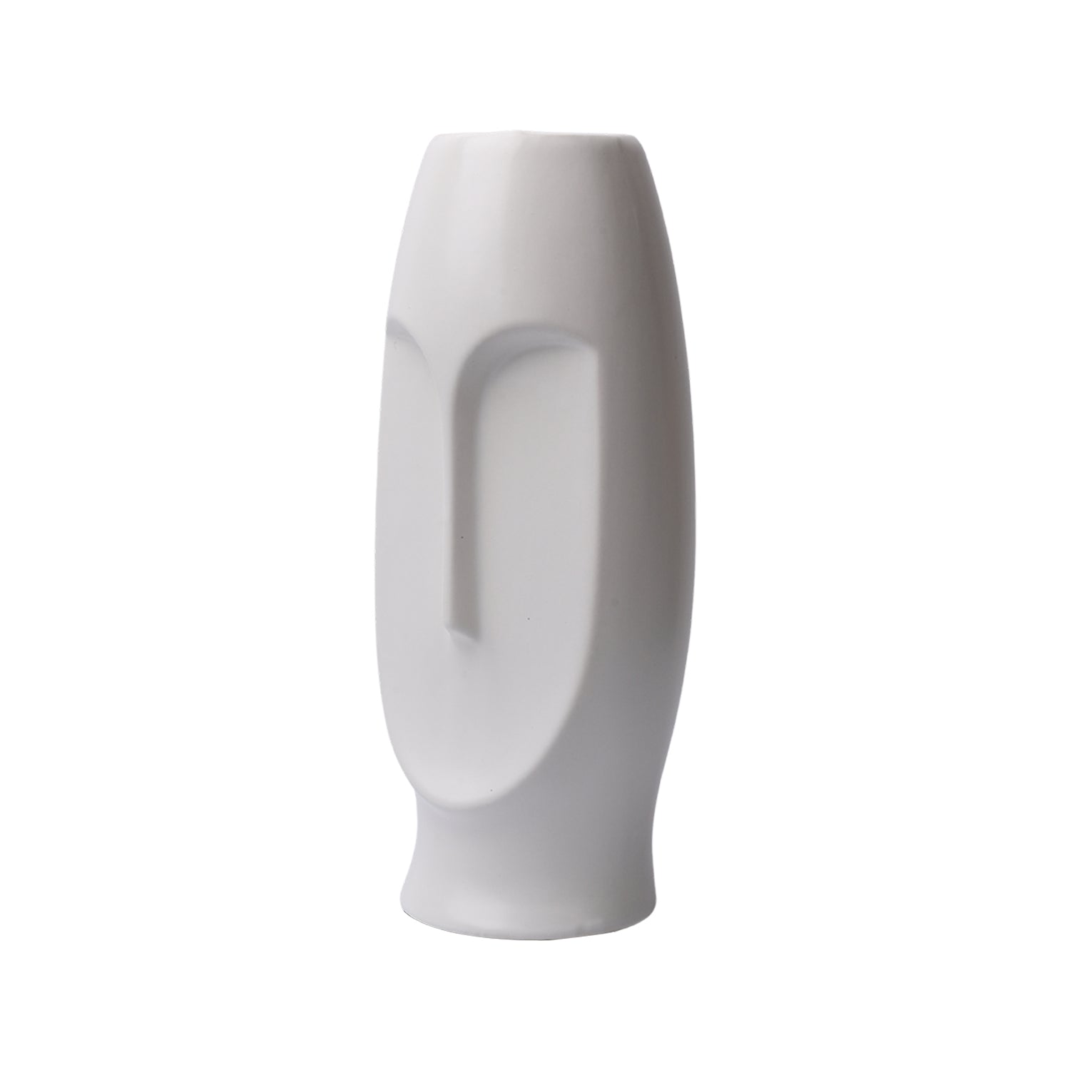 Stylish White Face Shape Vase