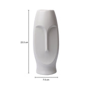 Stylish White Face Shape Vase