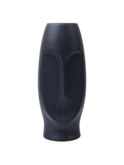 Stylish Black Face Shape Vase - MARKET99