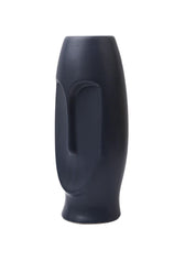 Stylish Black Face Shape Vase - MARKET99