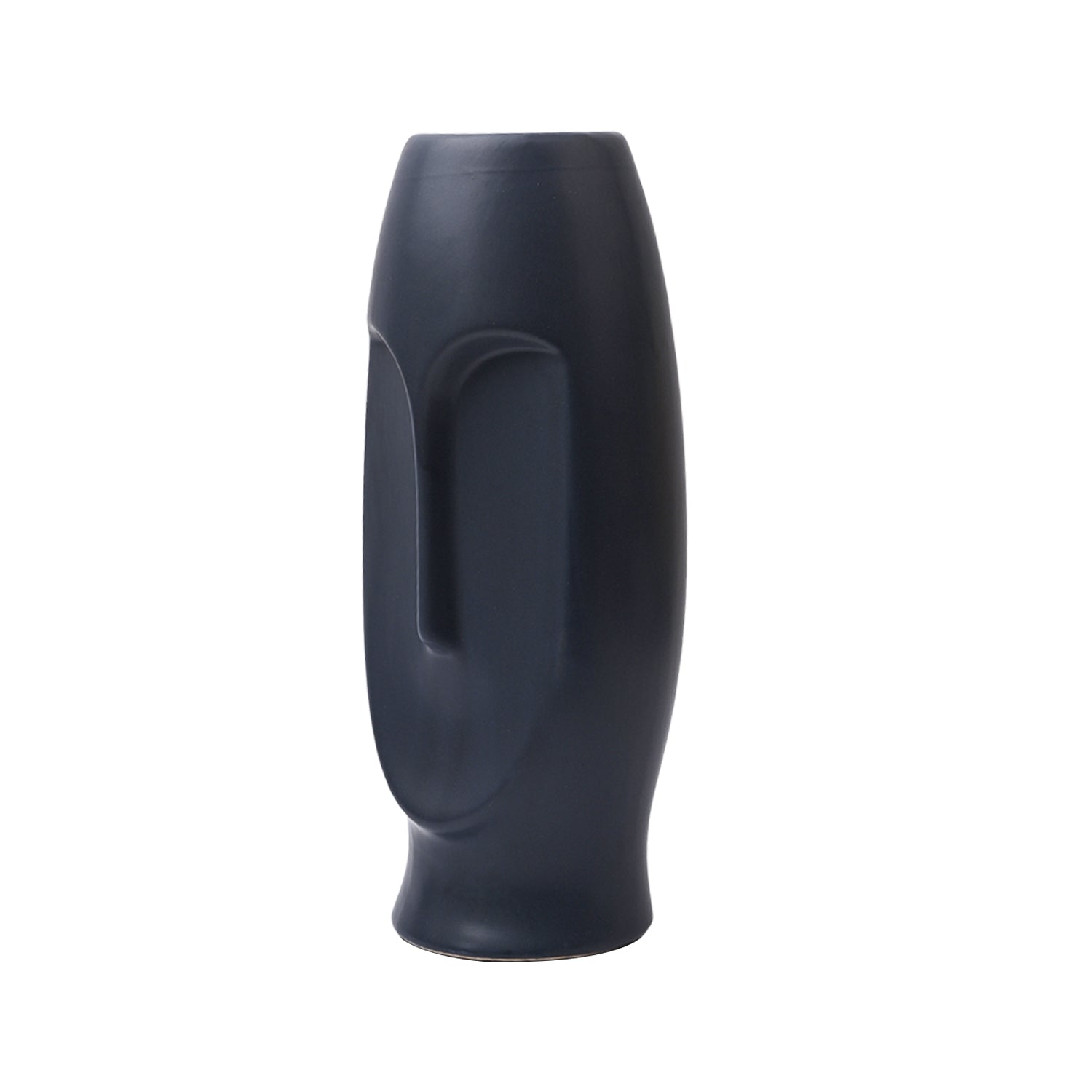 Stylish Black Face Shape Vase
