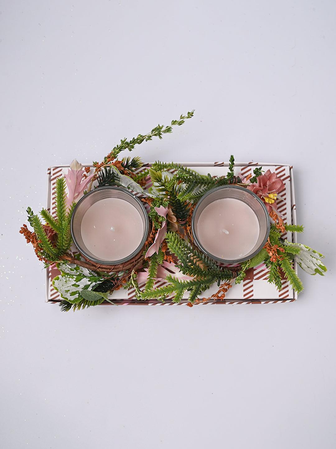 Peony Scented Candles Pack Of 2 - MARKET99
