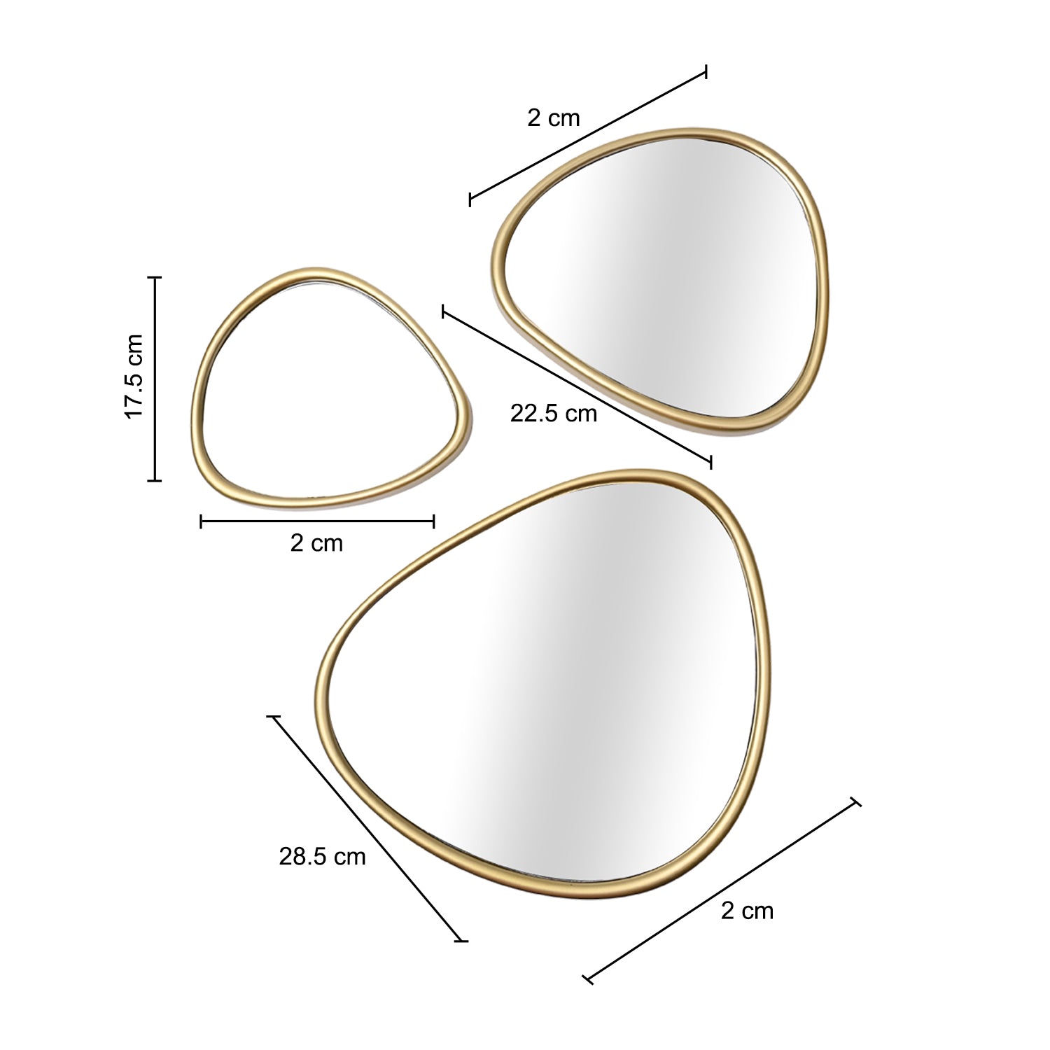 Wall - Set Of 3 Wall Mirror