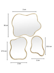 Wall - Set Of 3 Wall Mirror - MARKET99