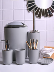 Stylish Grey Bathroom Set 6 Pcs - MARKET99