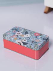 Floral Print Multipurpose Gift Tin Box