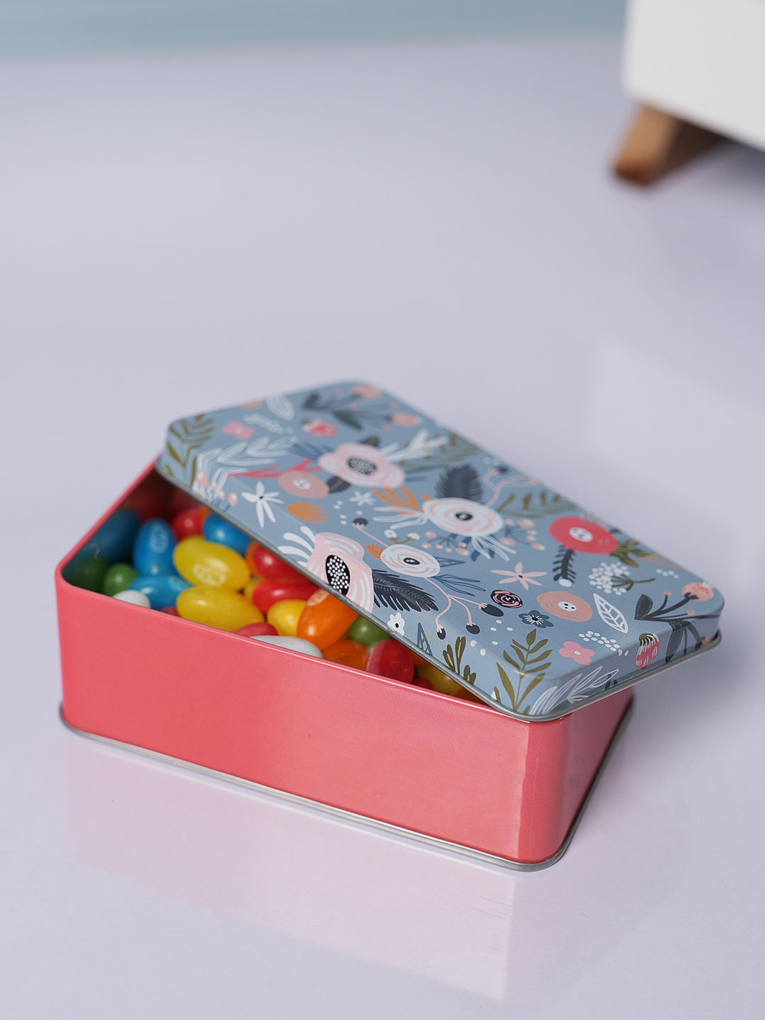 Floral Print Multipurpose Gift Tin Box