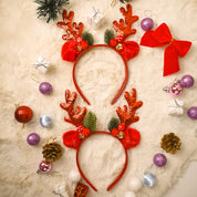 Christmas Reindeer Headband Set Of 2Pcs (Assorted)