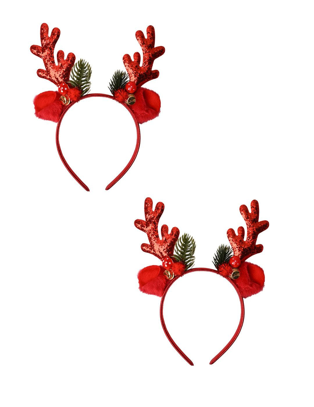 Christmas Reindeer Headband Set Of 2Pcs (Assorted) - MARKET99