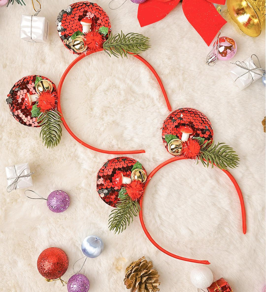 Christmas Mickey Headband Set Of 2Pcs (Assorted) - MARKET99