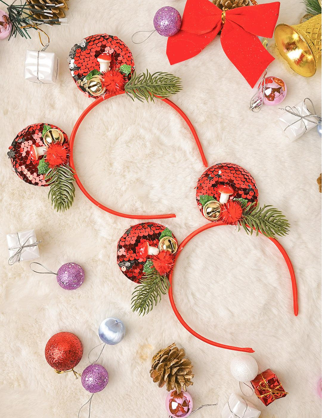 Christmas Mickey Headband Set Of 2Pcs (Assorted) - MARKET99