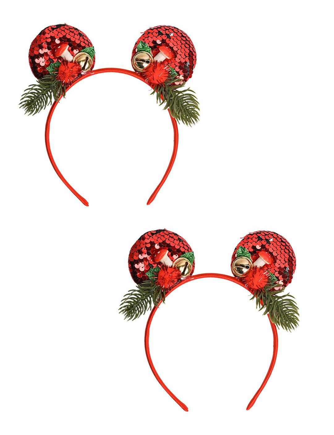 Christmas Mickey Headband Set Of 2Pcs (Assorted) - MARKET99