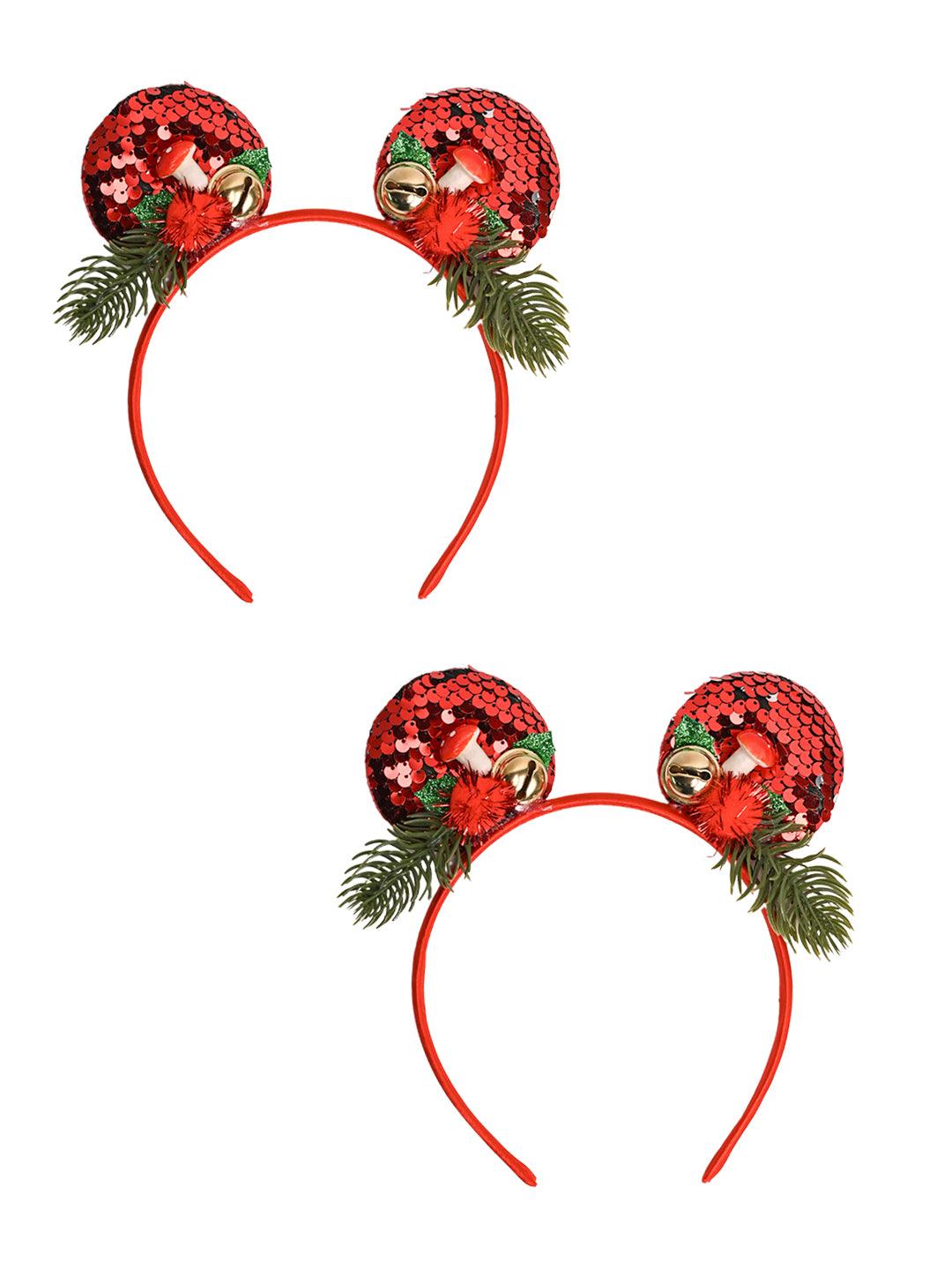 Christmas Mickey Headband Set Of 2Pcs (Assorted) - MARKET99