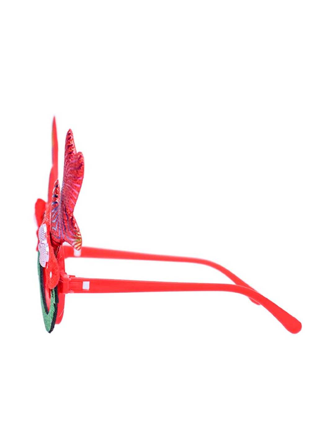 Party Spectacles With Reindeer Horns (Red, Set Of 2) - MARKET99
