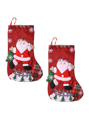 X-Mas Stocking (Red, Set Of 2) - MARKET99