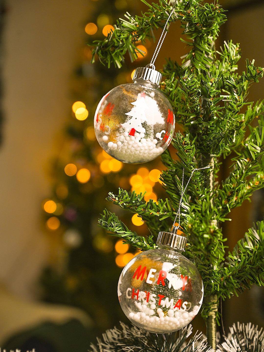Christmas Hanging Balls Set Of 2 Pcs (Assorted) - MARKET99