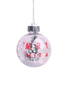 Christmas Hanging Balls Set Of 2 Pcs (Assorted) - MARKET99