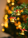 Christmas Bells Tree Decoration (Gold, Set Of 18, Assorted) - MARKET99