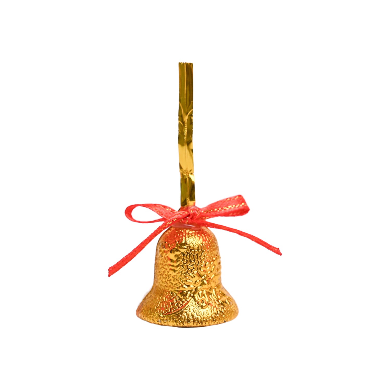 Christmas Bells Tree Decoration (Gold, Set Of 18, Assorted)