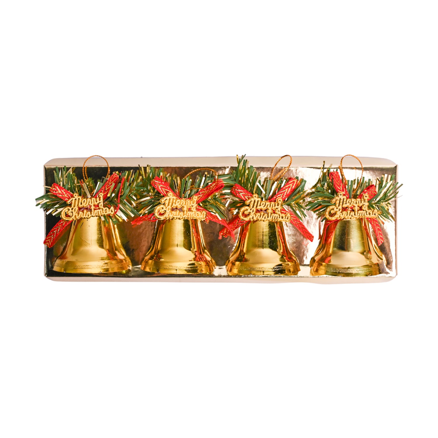 Christmas Jingle Bells (Golden, Set Of 4) - MARKET99