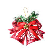 Christmas Tree Hanging Bell (Red, Set Of 2)