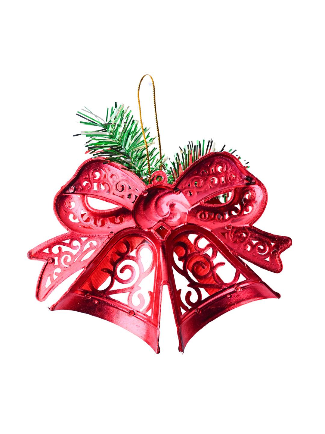Christmas Tree Hanging Bell (Red, Set Of 2) - MARKET99