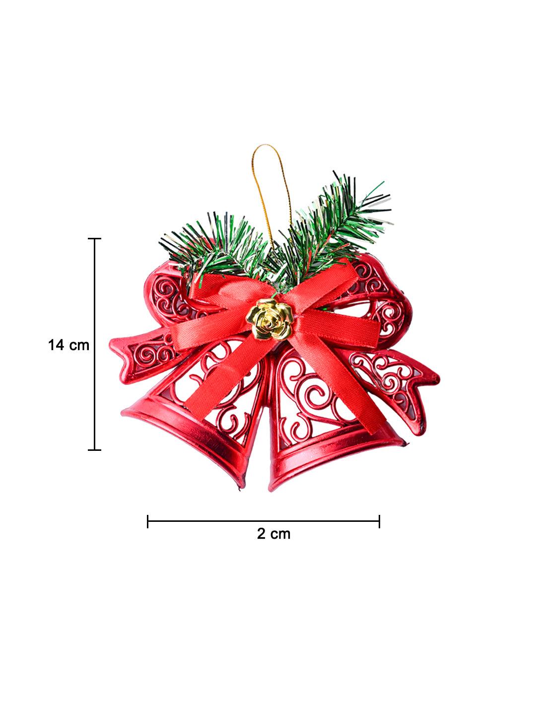 Christmas Tree Hanging Bell (Red, Set Of 2) - MARKET99