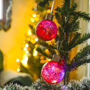 Christmas Hanging Balls Set Of 2 Pcs (Red, Assorted)