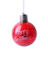 Christmas Hanging Balls Set Of 2 Pcs (Red, Assorted) - MARKET99