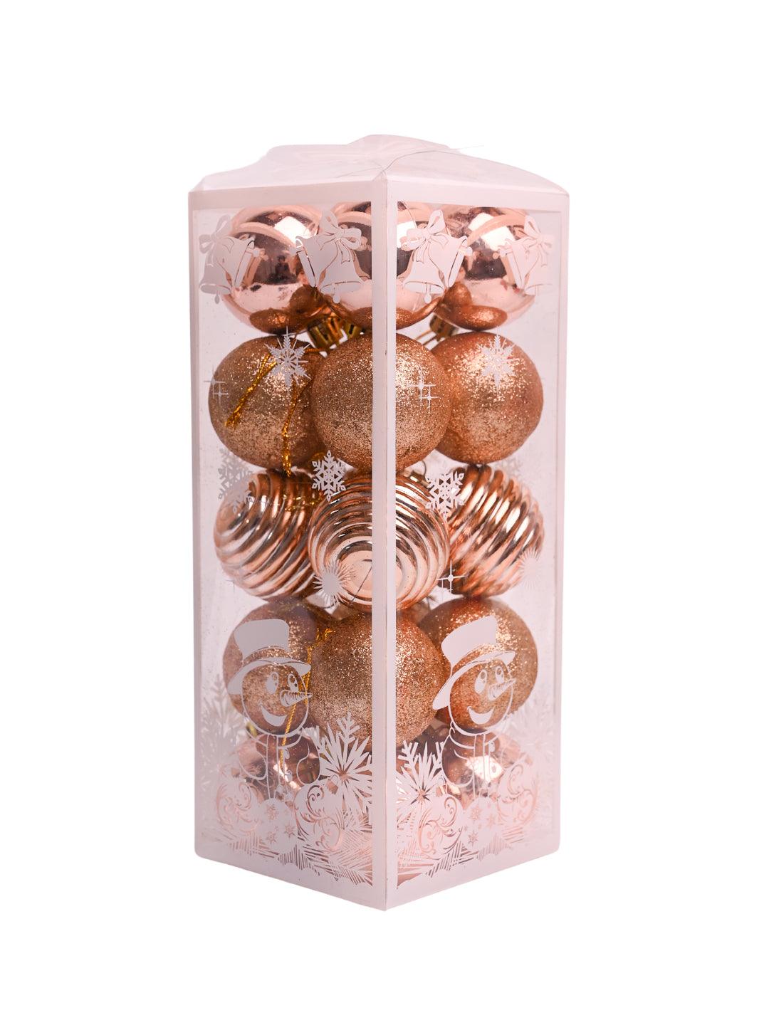 Christmas Tree Hanging Balls (Rose Gold, Set Of 20) - MARKET99