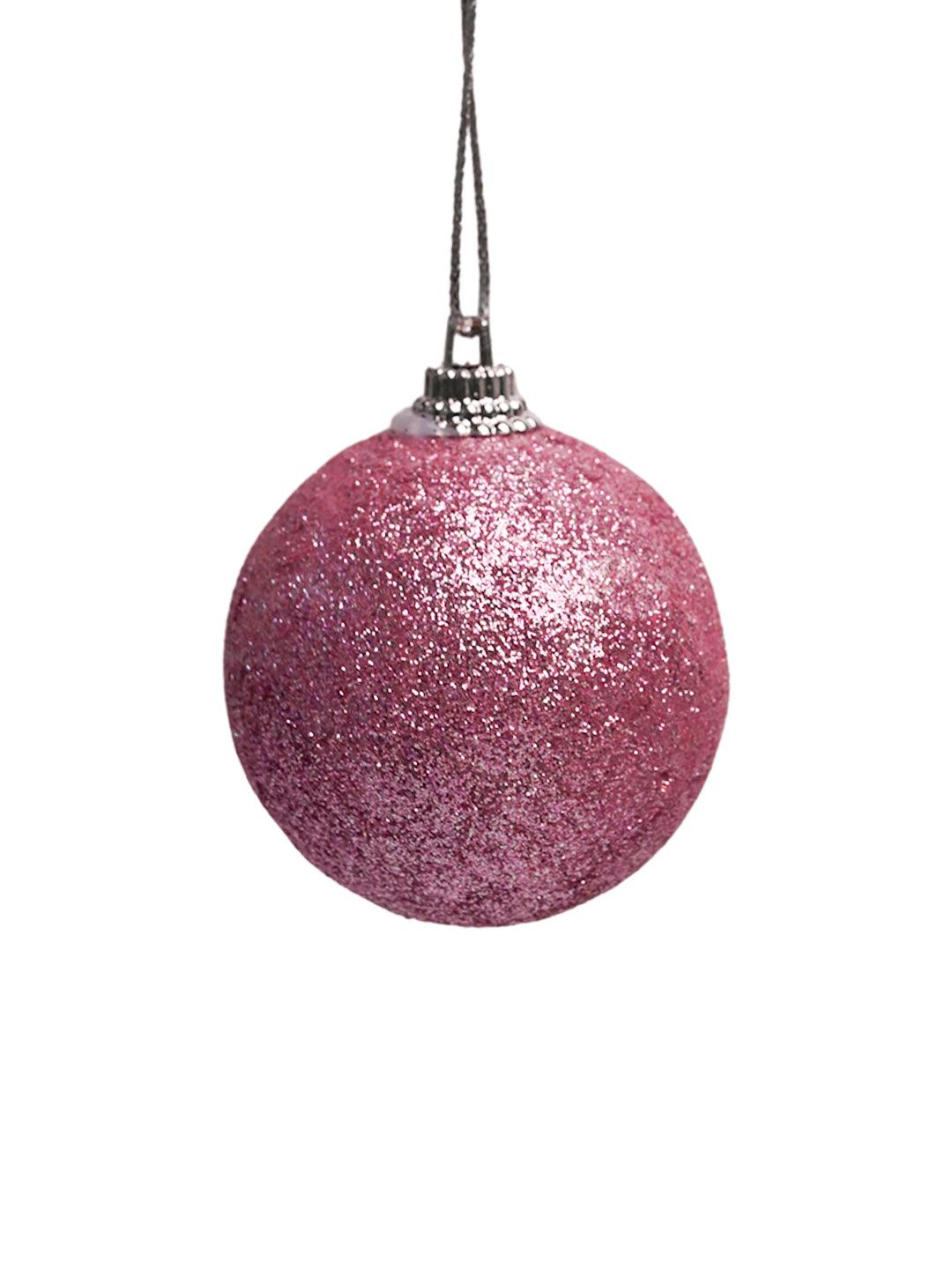 Christmas Tree Hanging Balls (Pink Silver, Set Of 20) - MARKET99