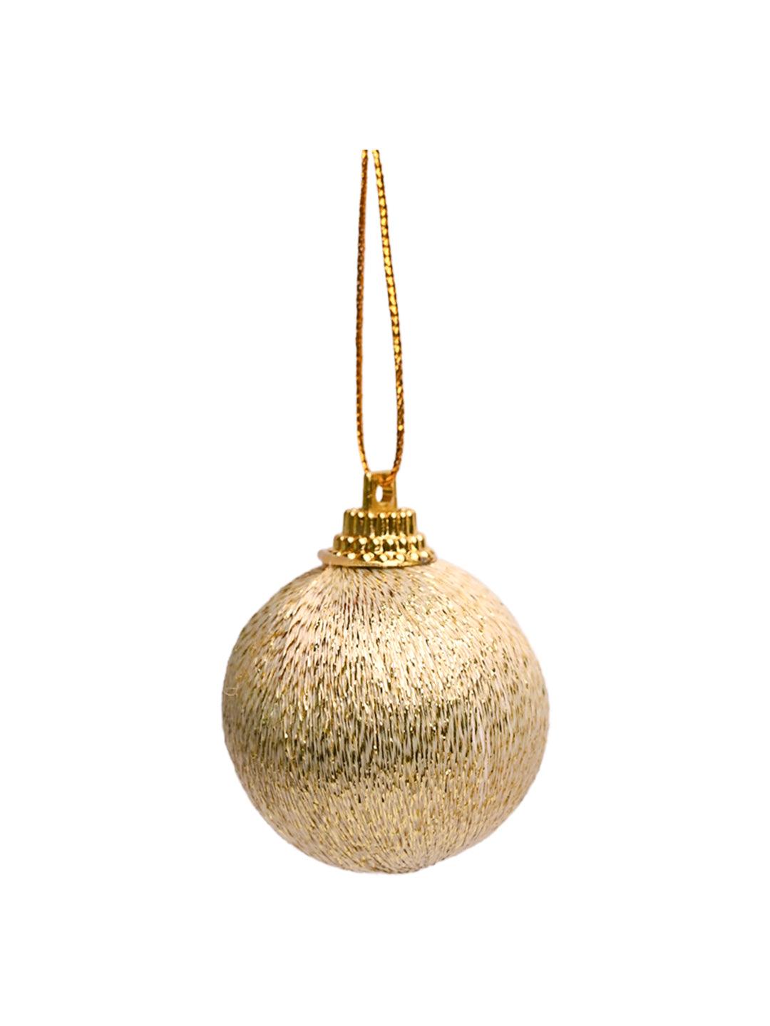 Christmas Tree Hanging Ball (Gold, Set Of 20 Pcs) - MARKET99