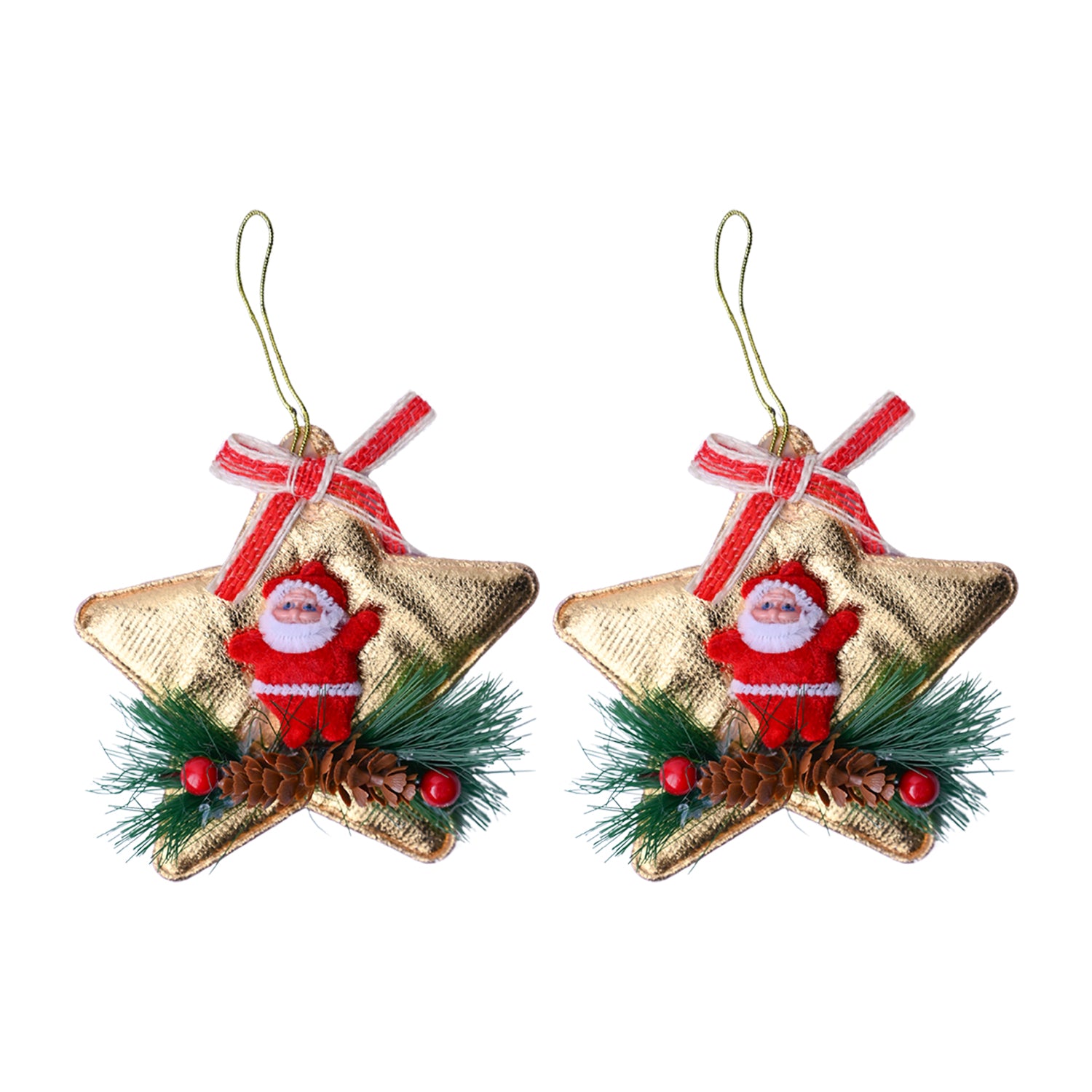 Christmas Decoration Star (Golden & Set Of 2) - MARKET99