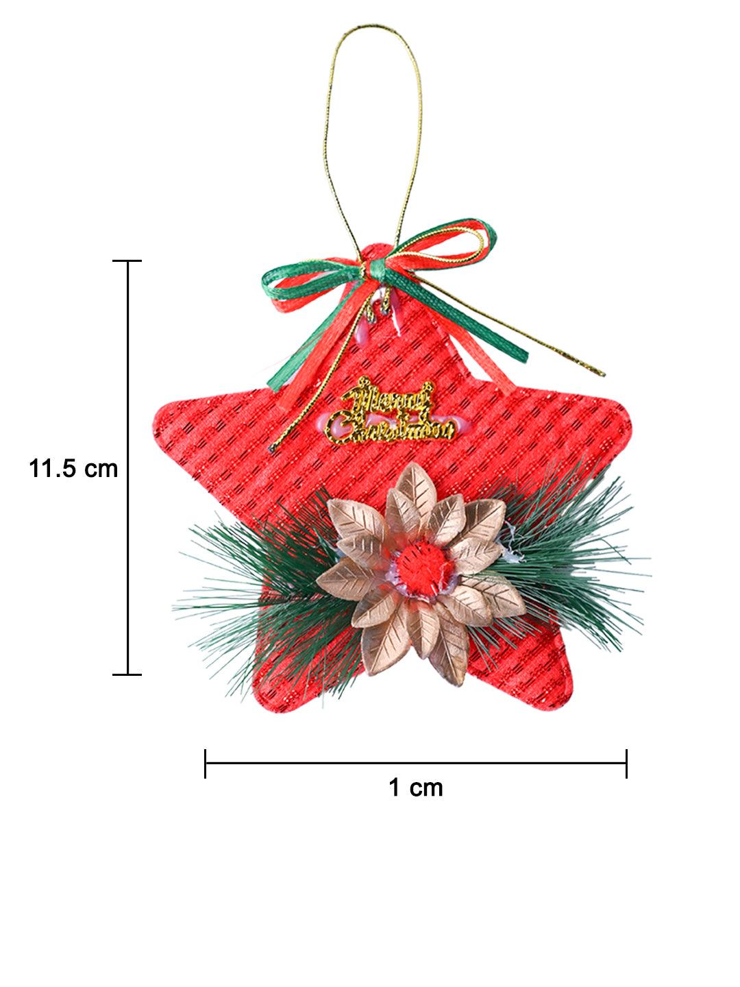 Christmas Decoration Star (Red & Set Of 2) - MARKET99