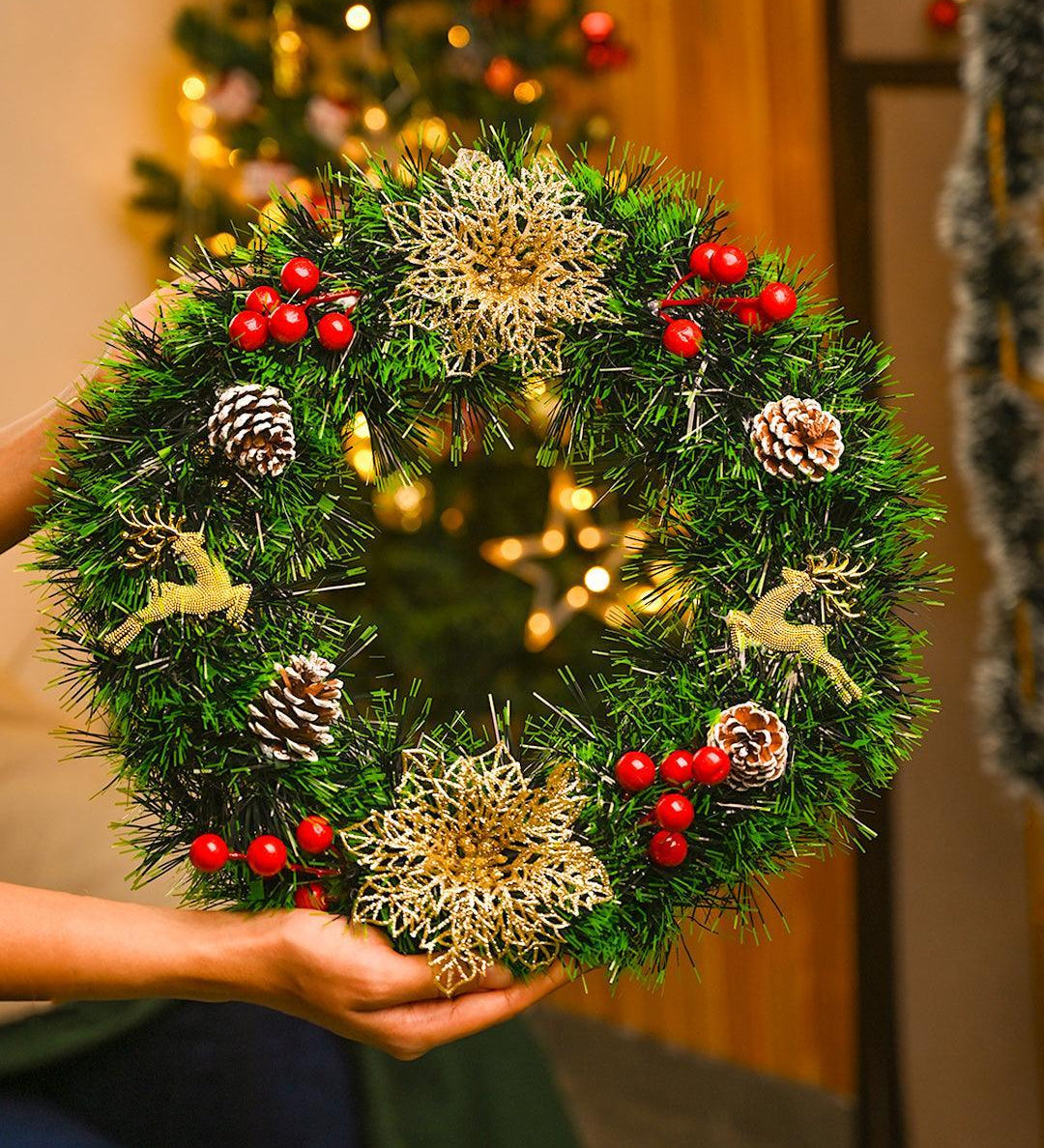 Christmas Floral Wreath - MARKET99