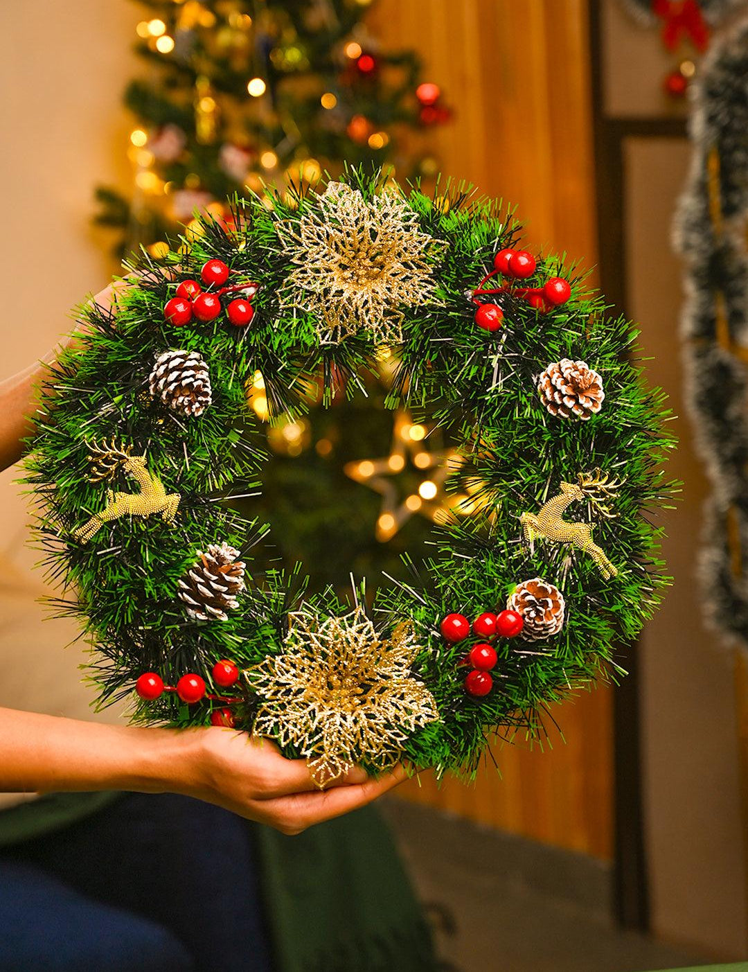 Christmas Floral Wreath - MARKET99