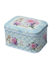 Mini Tin Storage Box Container - Set Of 6, Blue - MARKET99