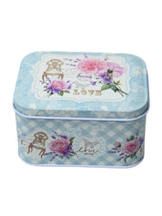 Mini Tin Storage Box Container - Set Of 6, Blue - MARKET99