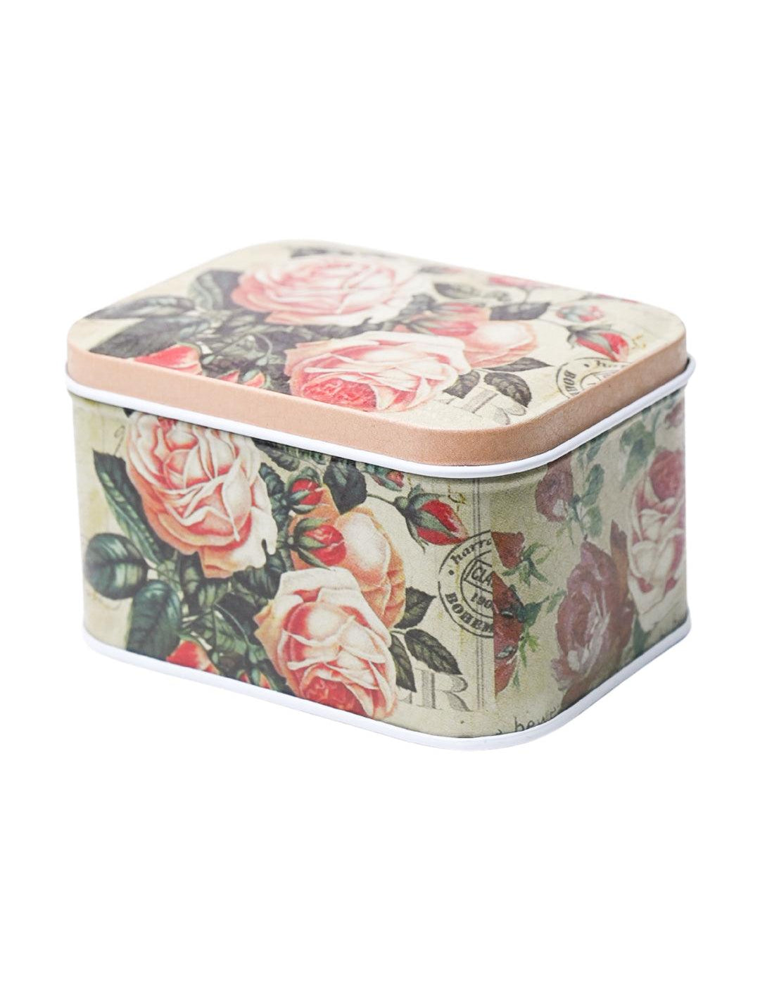 Mini Tin Storage Box Container - Set Of 6, Multicolor - MARKET99