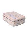 Floral Tin Storage Box Container - Set Of 6, Multicolor - MARKET99