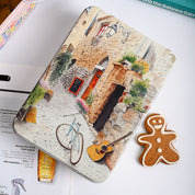 House Print Tin Storage Box Container  - Set Of 3, Multi Color