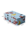 Colour Animal Print Tin Storage Box - Set Of 3, Multcolor - MARKET99