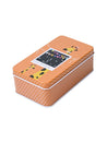Animal Print Tin Storage Box - Set Of 3, Orange & Yellow - MARKET99
