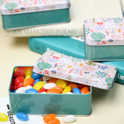 Floral Tin Storage Box - Set Of 3, Multicolor