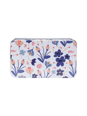 Mini Floral Tin Storage Box - Set Of 3, White - MARKET99