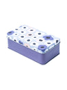Floral Tin Storage Box - Set Of 3, Grey - MARKET99